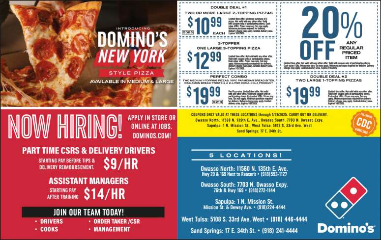 Domino's Pizza December 2024 Value News display ad image