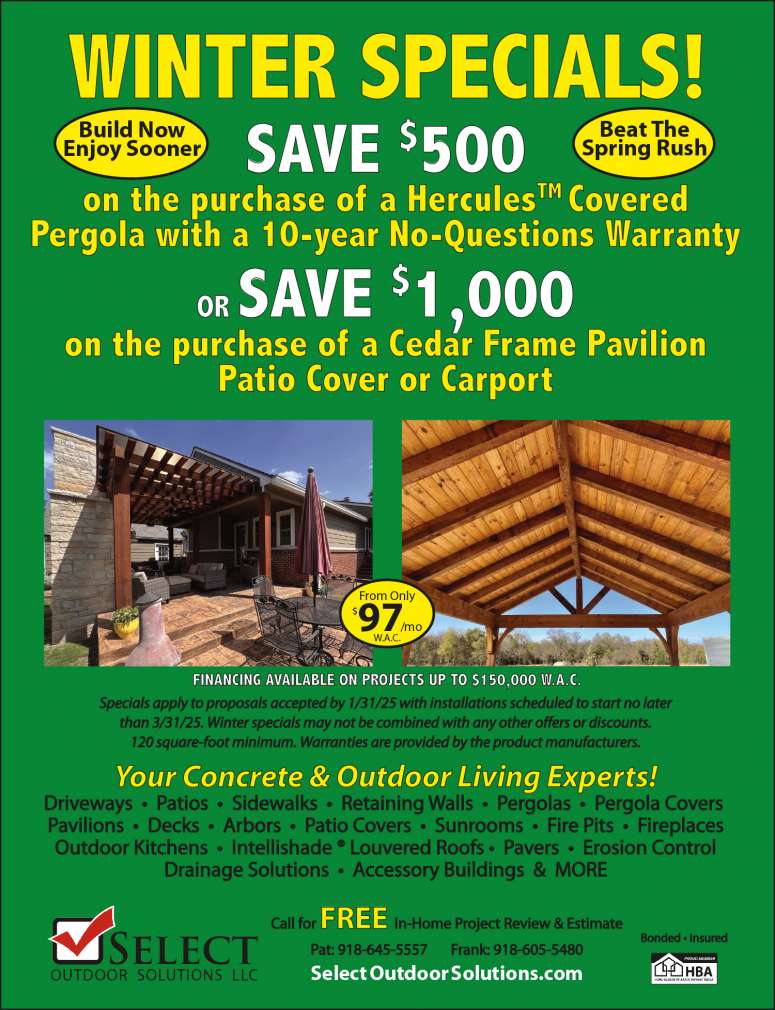 Select Outdoor Solutions December 2024 Value News display ad image