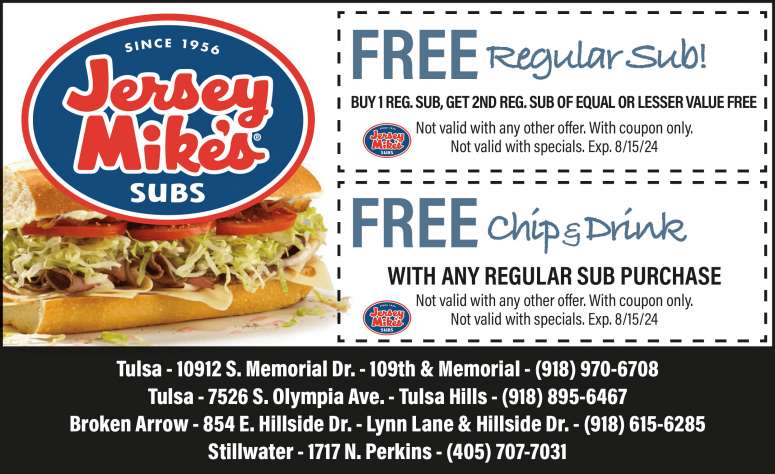Jersey Mike's Subs July 2024 Value News display ad image