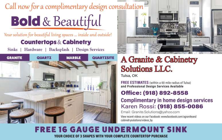 A Granite & Cabinetry Solutions LLC June 2024 Value News display ad image