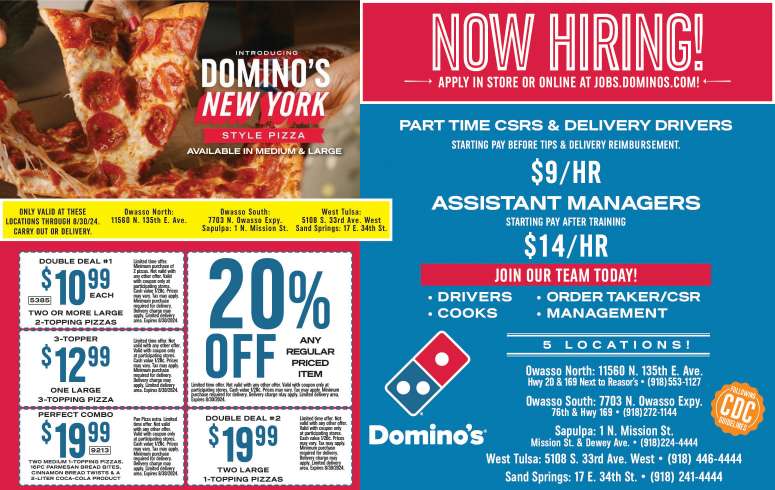 Domino's Pizza June 2024 Value News display ad image