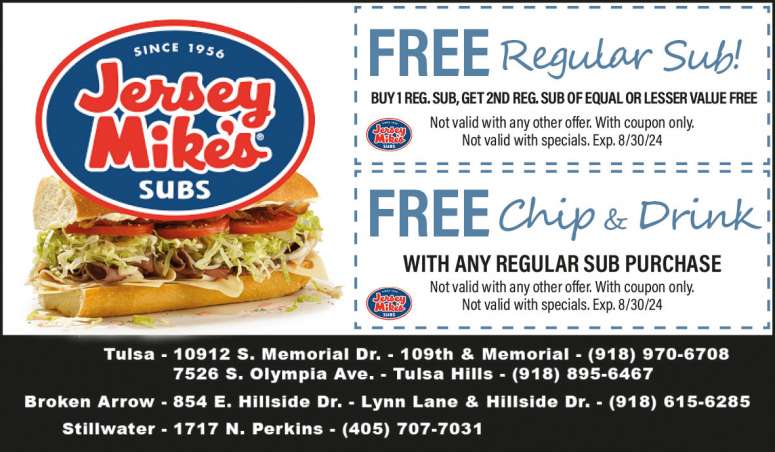 Jersey Mike's Subs June 2024 Value News display ad image