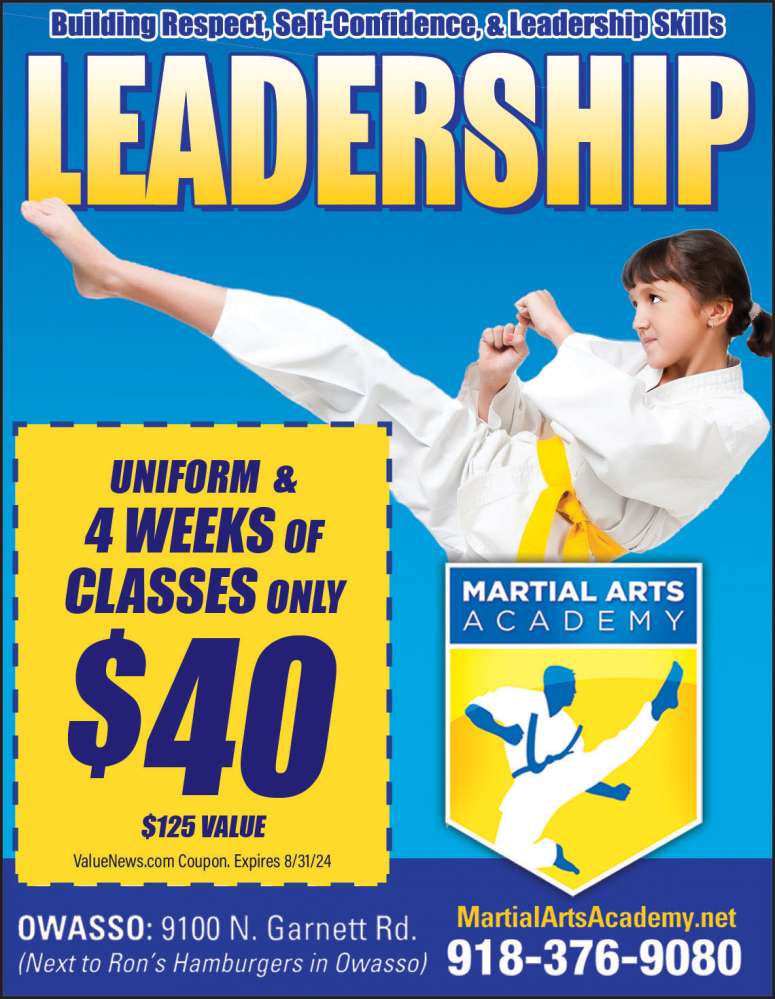 Martial Arts Academy June 2024 Value News display ad image