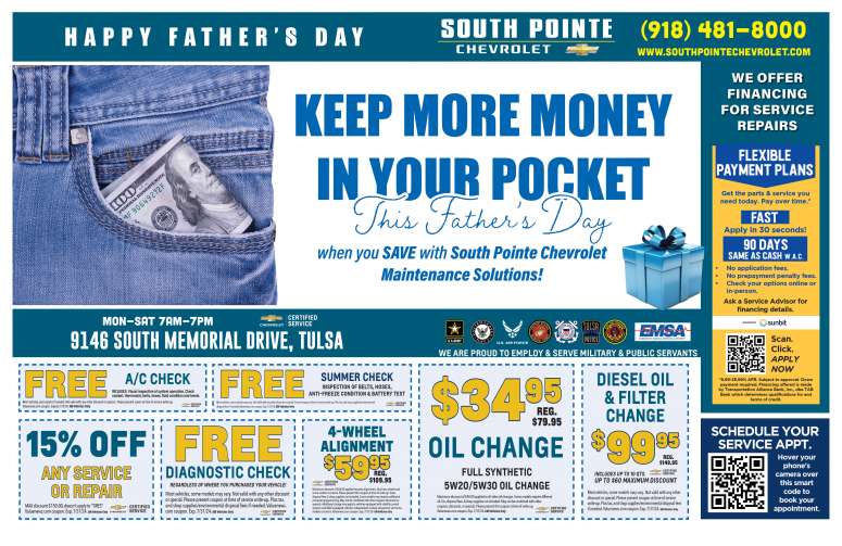 South Pointe Chevrolet June 2024 Value News display ad image