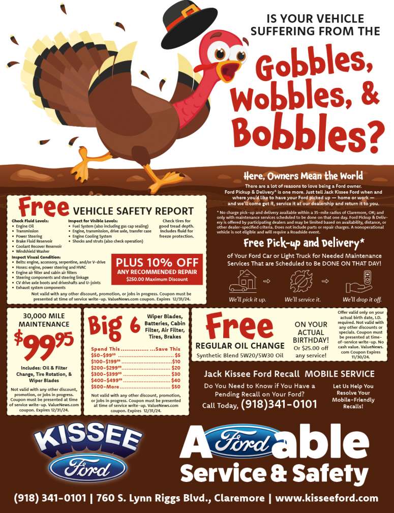 Jack Kissee Ford November 2024 Value News display ad image