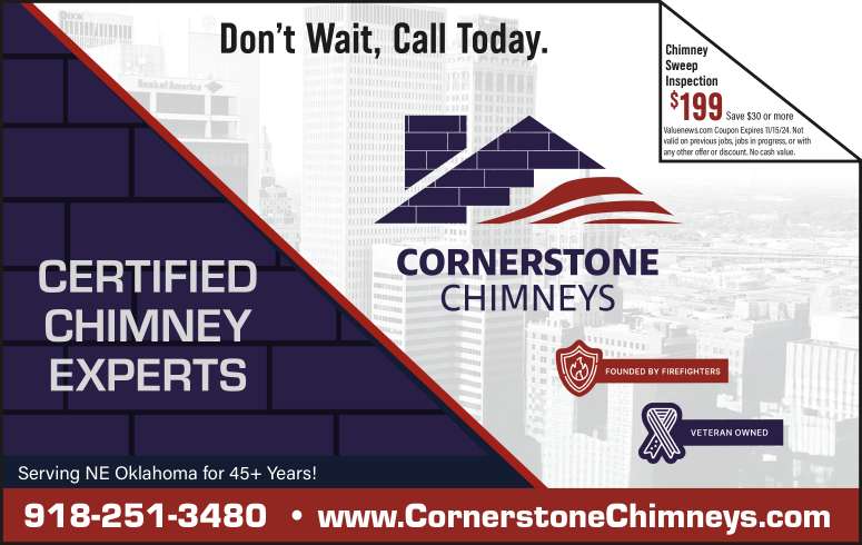 Cornerstone Chimneys October 2024 Value News display ad image