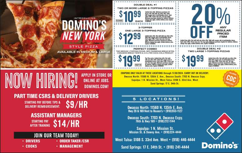 Domino's Pizza October 2024 Value News display ad image