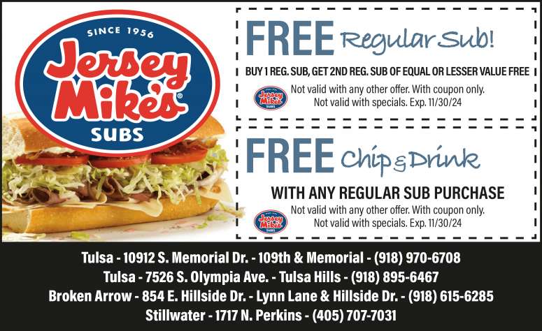 Jersey Mike's Subs October 2024 Value News display ad image