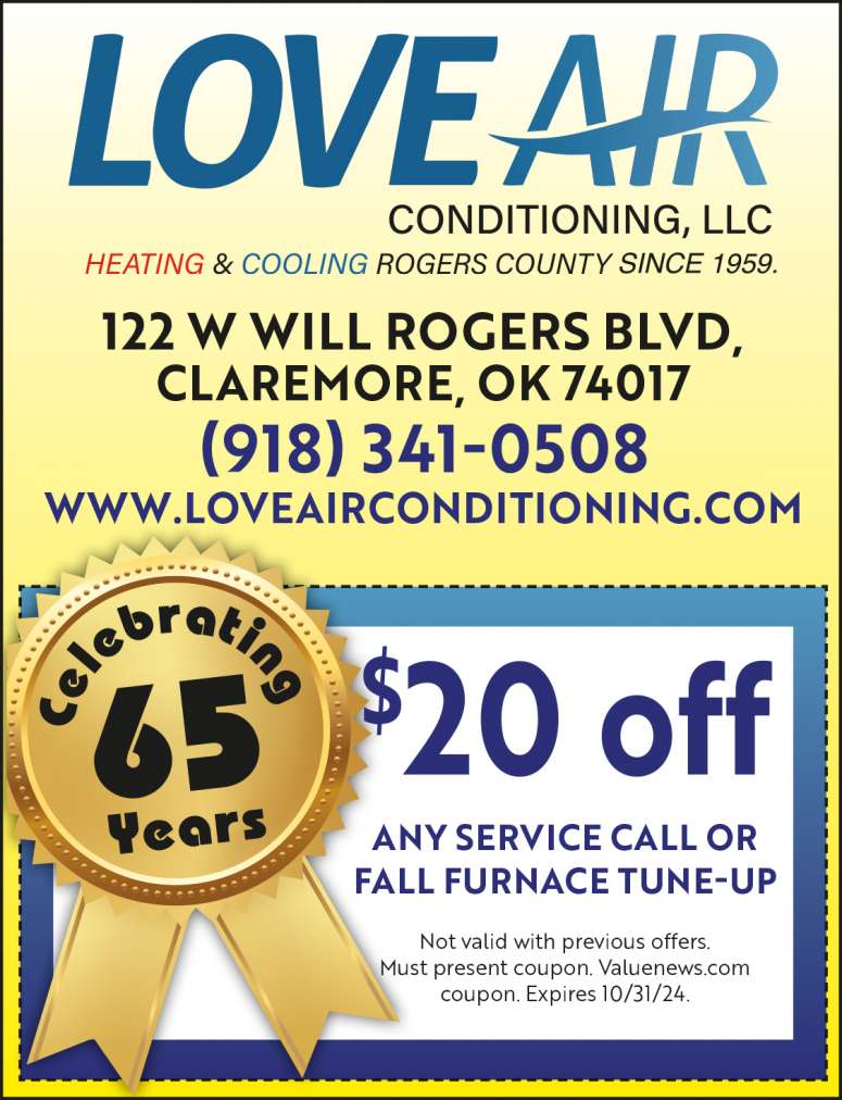 Love Air Conditioning October 2024 Value News display ad image