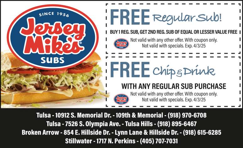 Jersey Mike's Subs February 2025 Value News display ad image