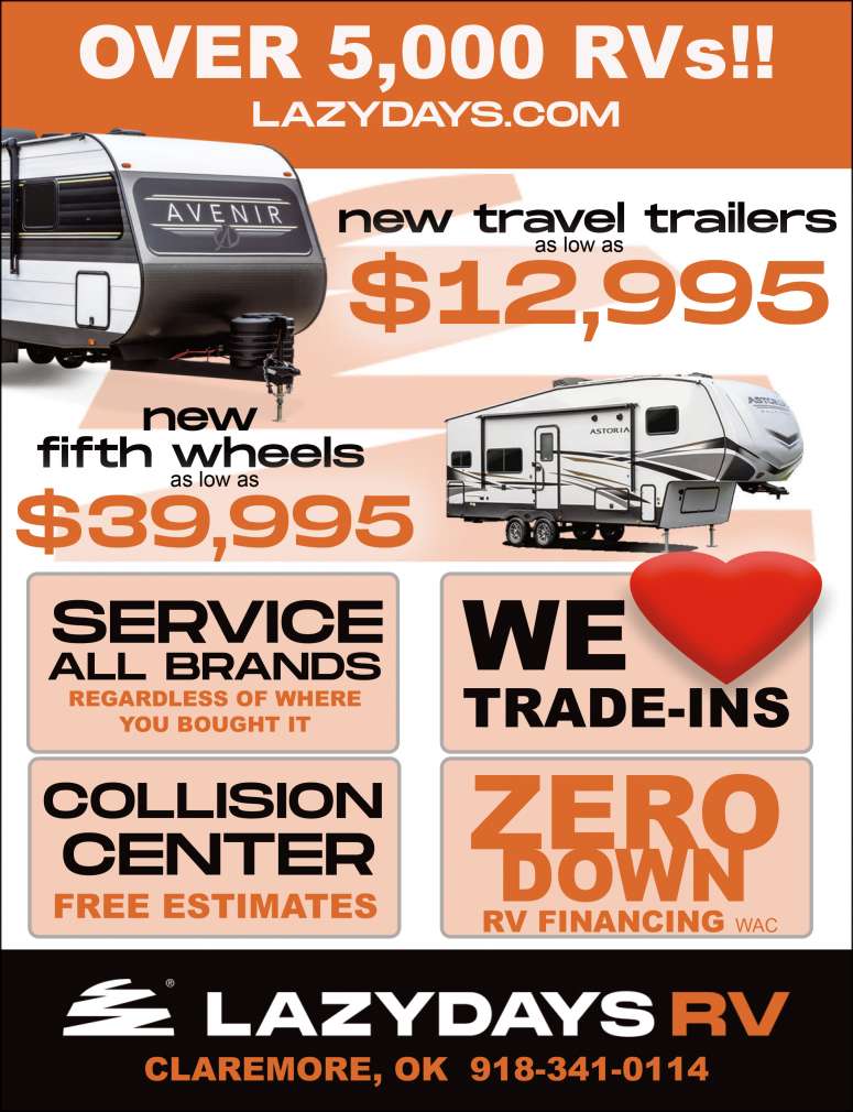 Lazydays RV February 2025 Value News display ad image