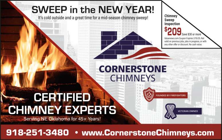 Cornerstone Chimneys January 2025 Value News display ad image