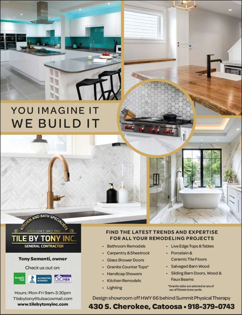 Tile by Tony Remodeling March 2025 Value News display ad image