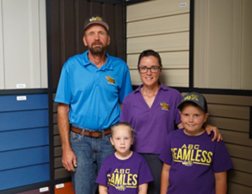 Leanna and Ed Yoder, are local owners of ABC Seamless N.E. Oklahoma.  
Value News Magazine & Values Inc. photo, September 2024.