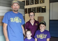 Leanna and Ed Yoder, are local owners of ABC Seamless N.E. Oklahoma.  
Value News Magazine & Values Inc. photo, August 2024.