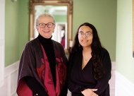 Connie Reynolds and Lezzy Olmedo will help you with your PreNeed Policy. Value News and Values, Inc. photo, March 2024.