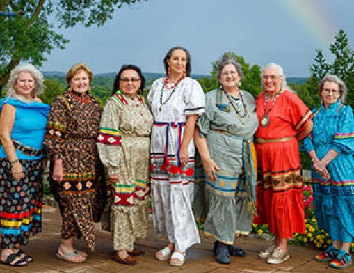 Left to right:  Vicki Baker, Monta Ewing, Debra West, Stephanie Gilbert, Lynette Trotter-Medders, Ollie Starr and Deborah McDaniel.  Value News Magazine & Values Inc photo, Sept 2024.