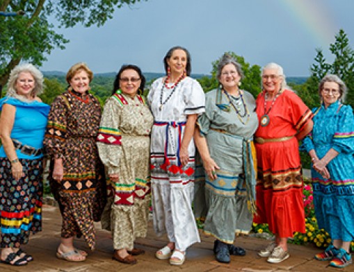 Left to right:  Vicki Baker, Monta Ewing, Debra West, Stephanie Gilbert, Lynette Trotter-Medders, Ollie Starr and Deborah McDaniel.  
Value News Magazine & Values Inc. photo, September 2024.