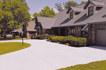 A new driveway can improve the curb appeal of your home.  
Photo courtesy of LCI Concrete.