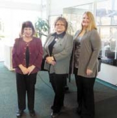 (L to R): Lesley Smiley, Sarah Strecker and Loretta Bailey, LTC ombudsman supervisors.