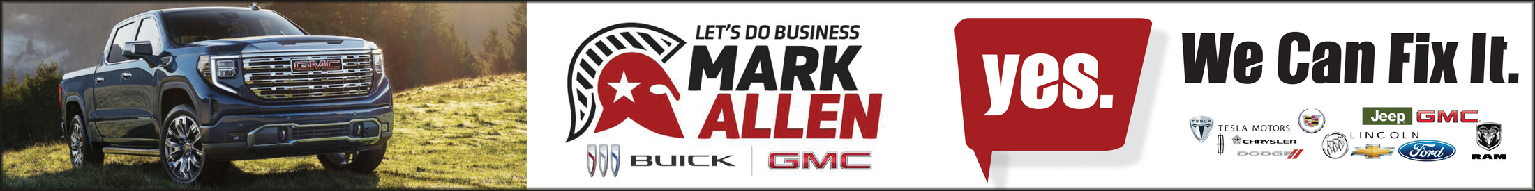 Image of Mark Allen Buick GMC Advertisement